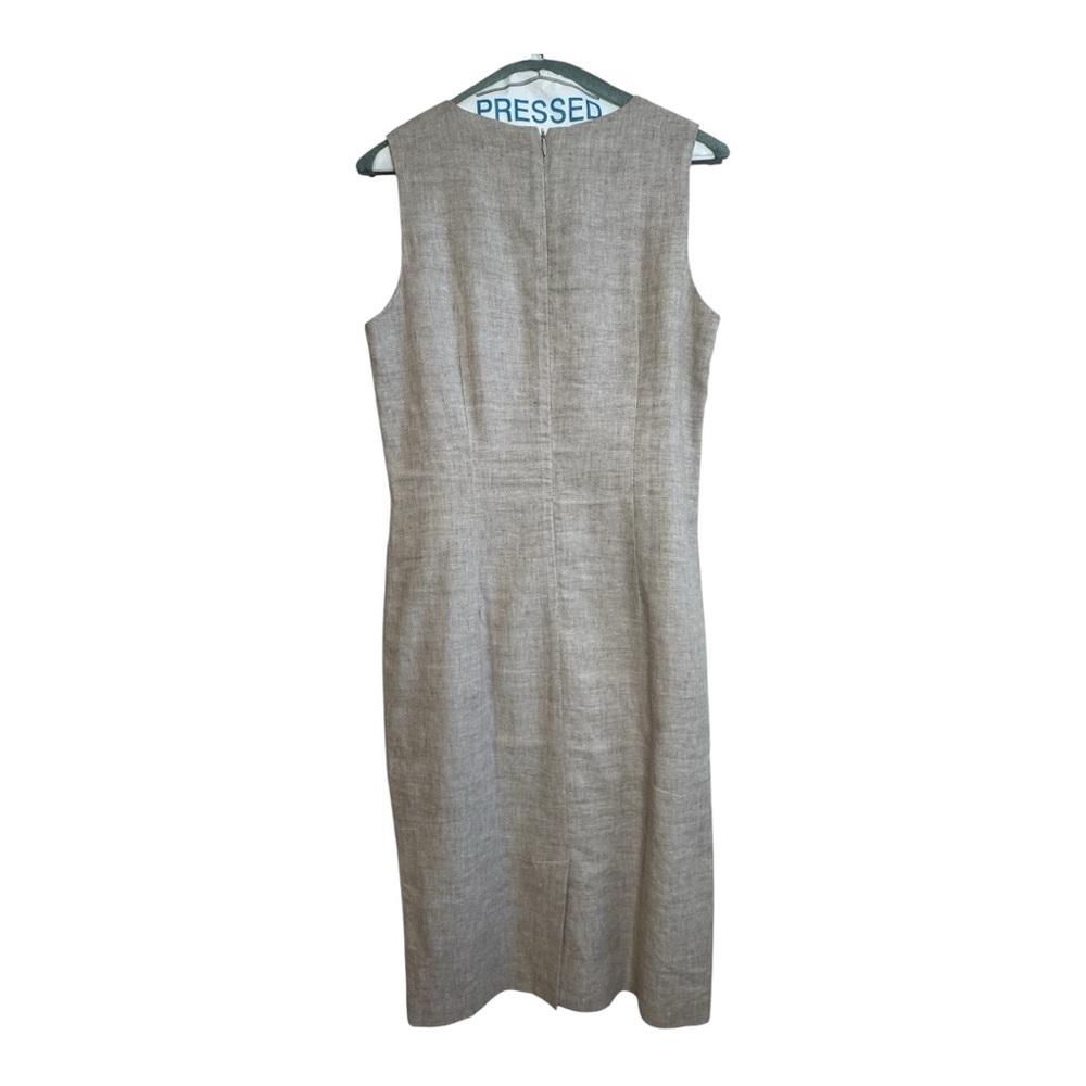 J. McLaughlin Cream Sheath Midi Dress - Picture 3 of 9